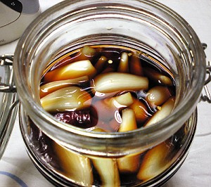 らっきょうの醤油漬け