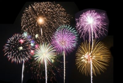 立川まつりの大きい花火