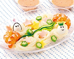 七夕のそうめんデコレーション