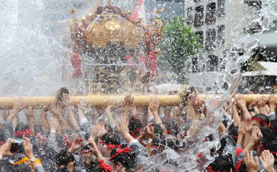 深川八幡祭り 水かけ